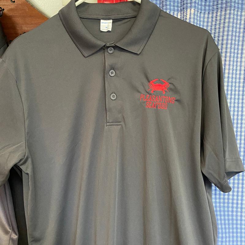 Gray Polo w/Red photo