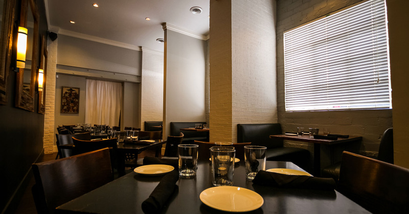 Tables ready for guests