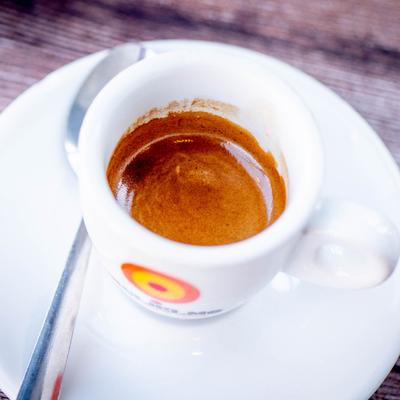 A cup of espresso.