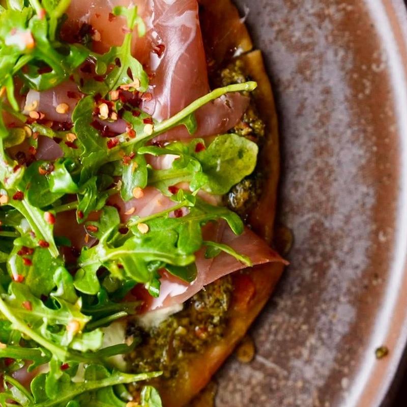 Prosciutto | Burrata | Arugula | Chili Flakes | Honey photo