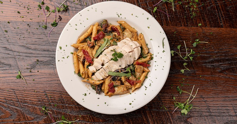 Chicken Sun-dried Tomato Pasta, top view