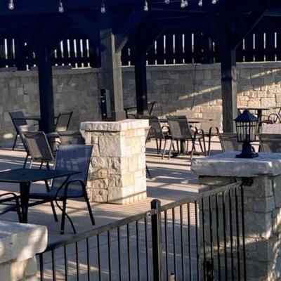 Outdoor seating area.