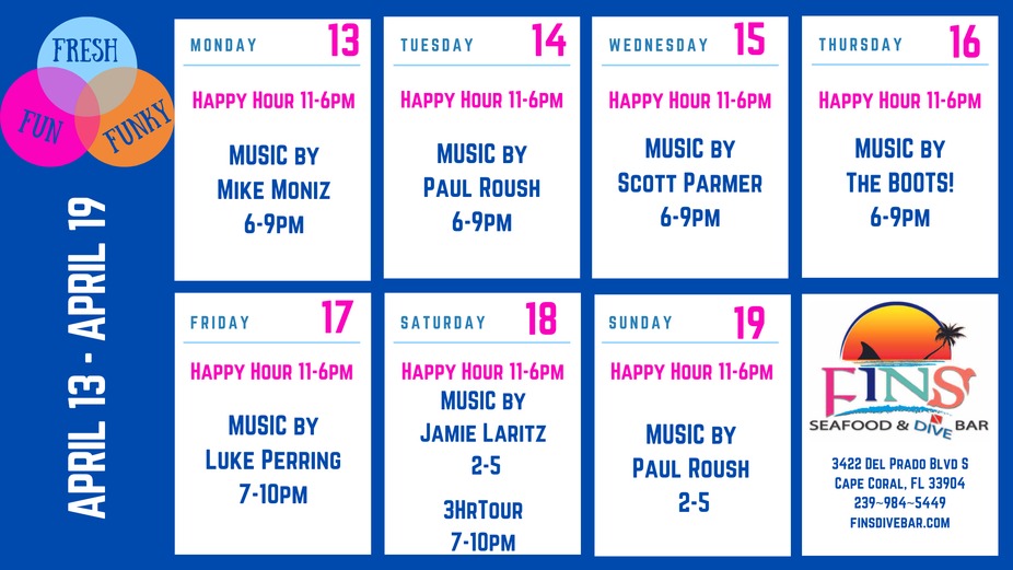 Weekly Event Calendar! event photo