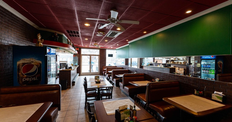 Interior, dining area