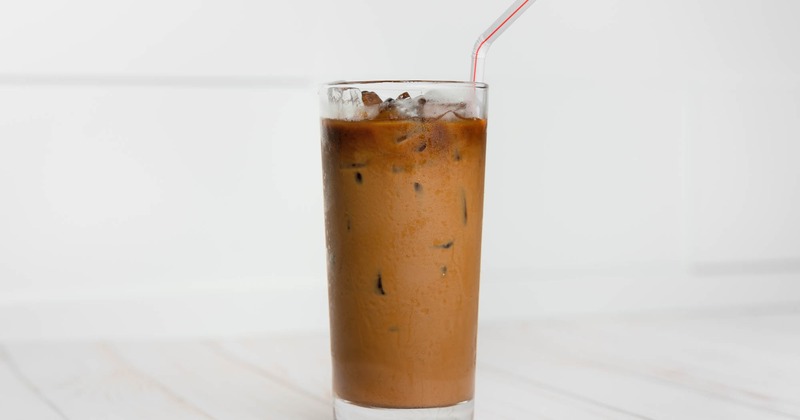 A glass of creamy Iced Coffee