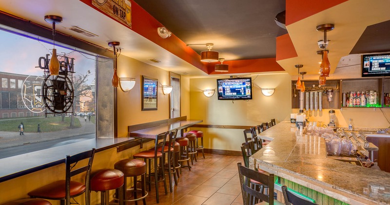 Interior, bar counter area