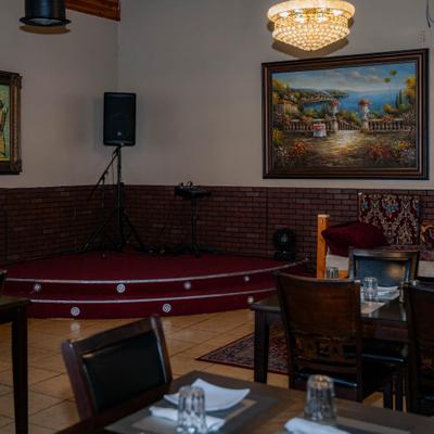 Small Stage in Dining Room.