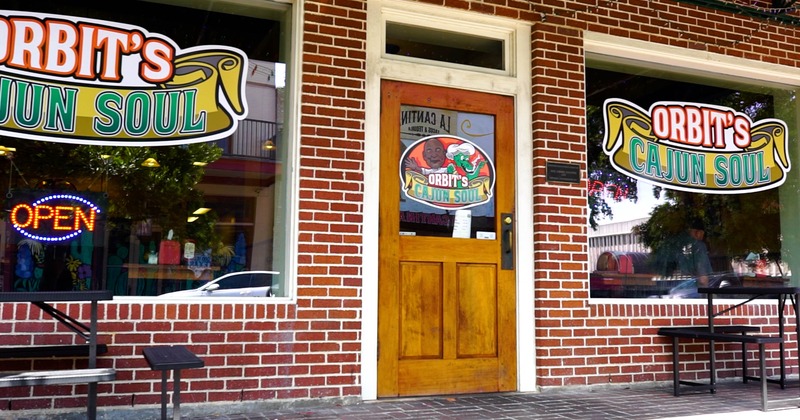Exterior, front of restaurant entrance