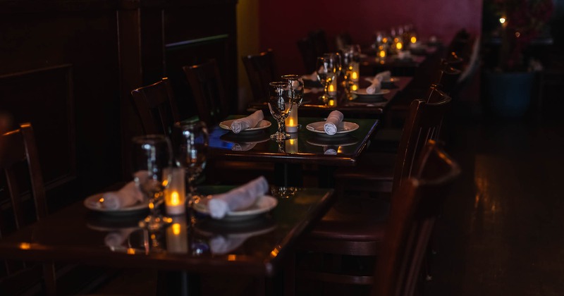 Interior, tables all lined up