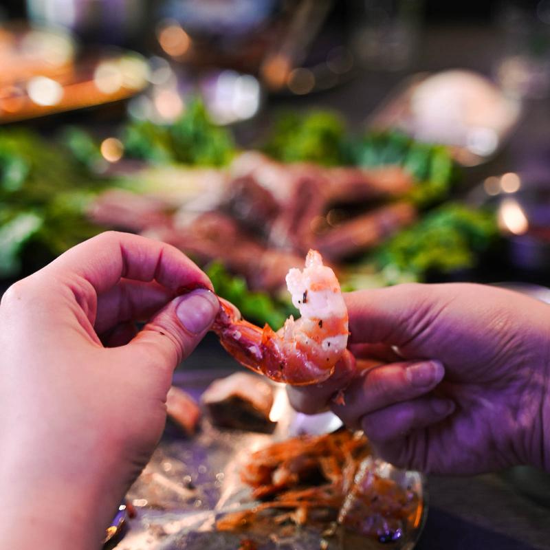 Garlic Shrimp / Whole Shrimp Squid photo