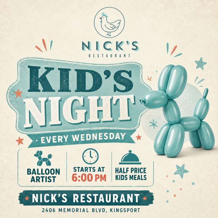 Kid's Night at Nick's! event photo