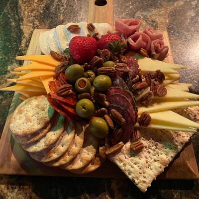 Charcuterie board.