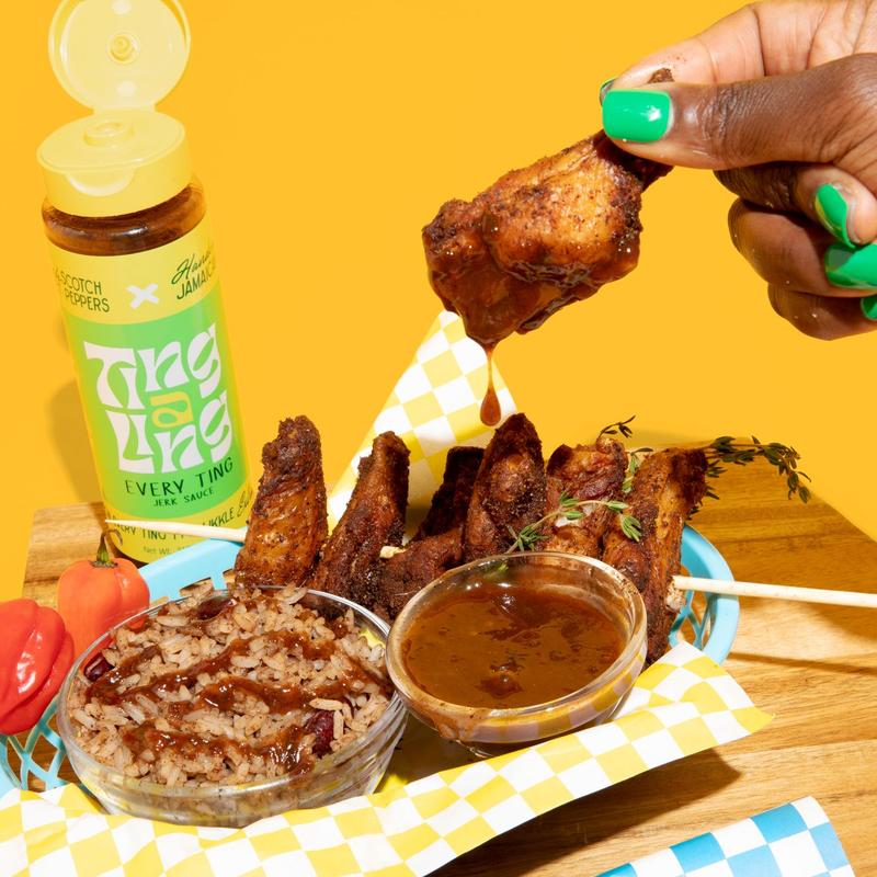 Yeah Mon! Wings with Ting A Ling Jerk Sauce photo