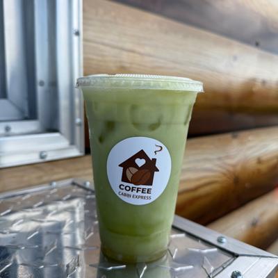 To go cup of a matcha latte..