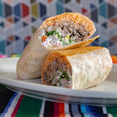Steak burrito.