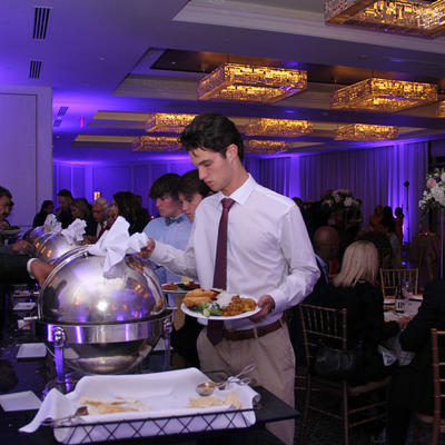 Handsome young man picking what to eat