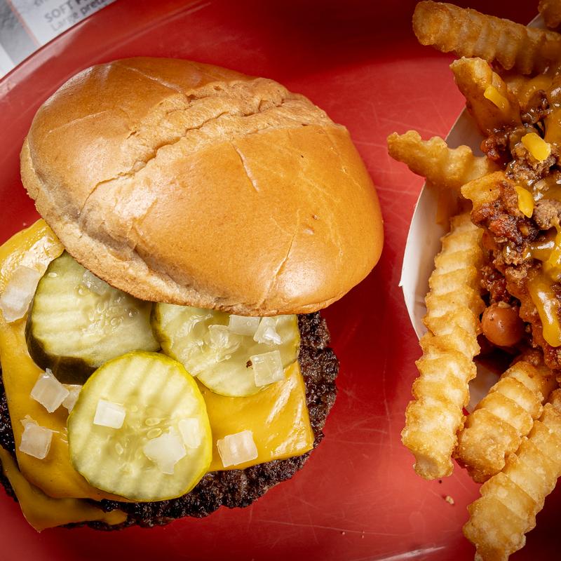 Famous 9.99 1/2 lb. Cheeseburger photo