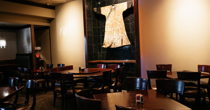 Interior, guest tables and chairs