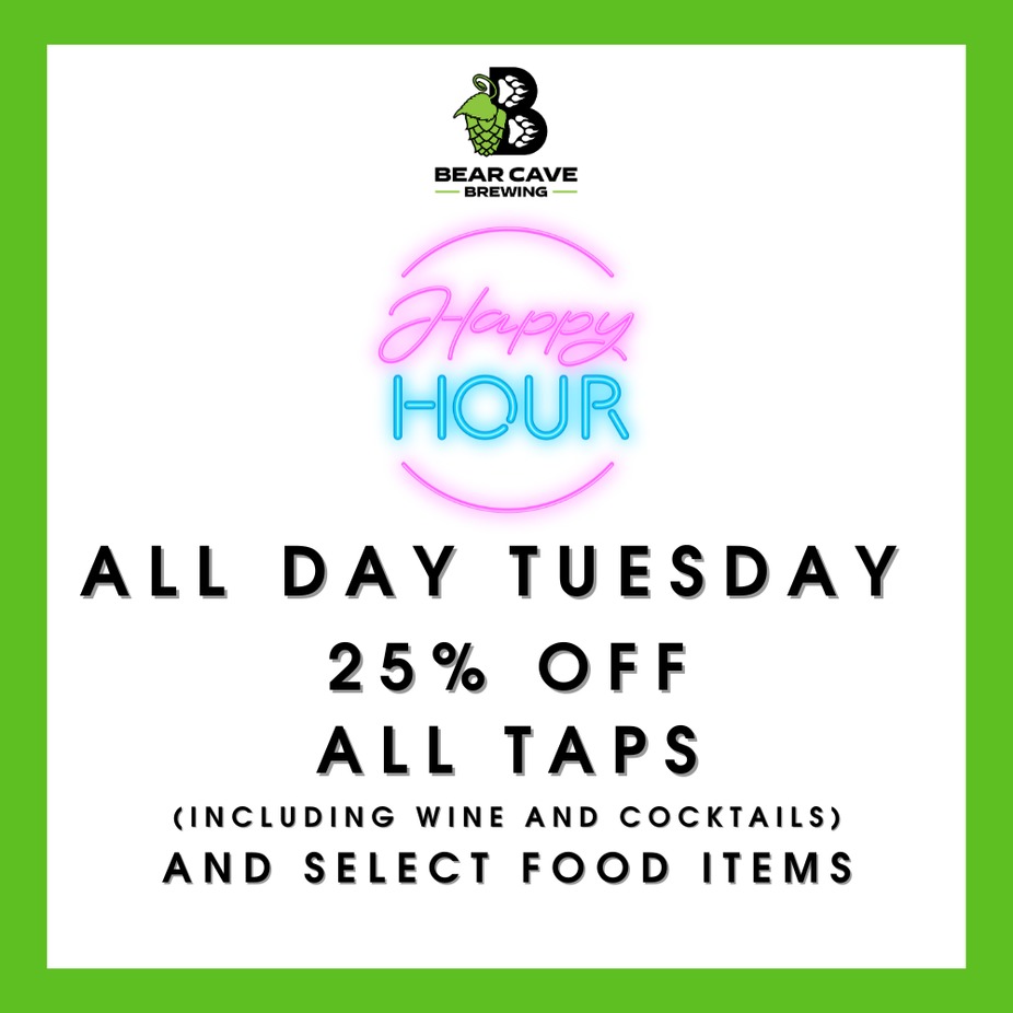 Happy Hour all day Tuesdays! event photo