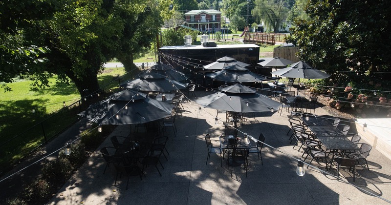 Outdoor seating area