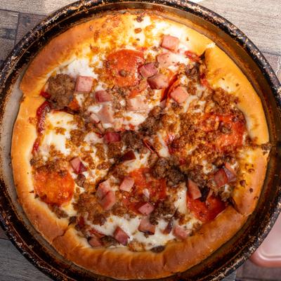 Meat lovers pizza