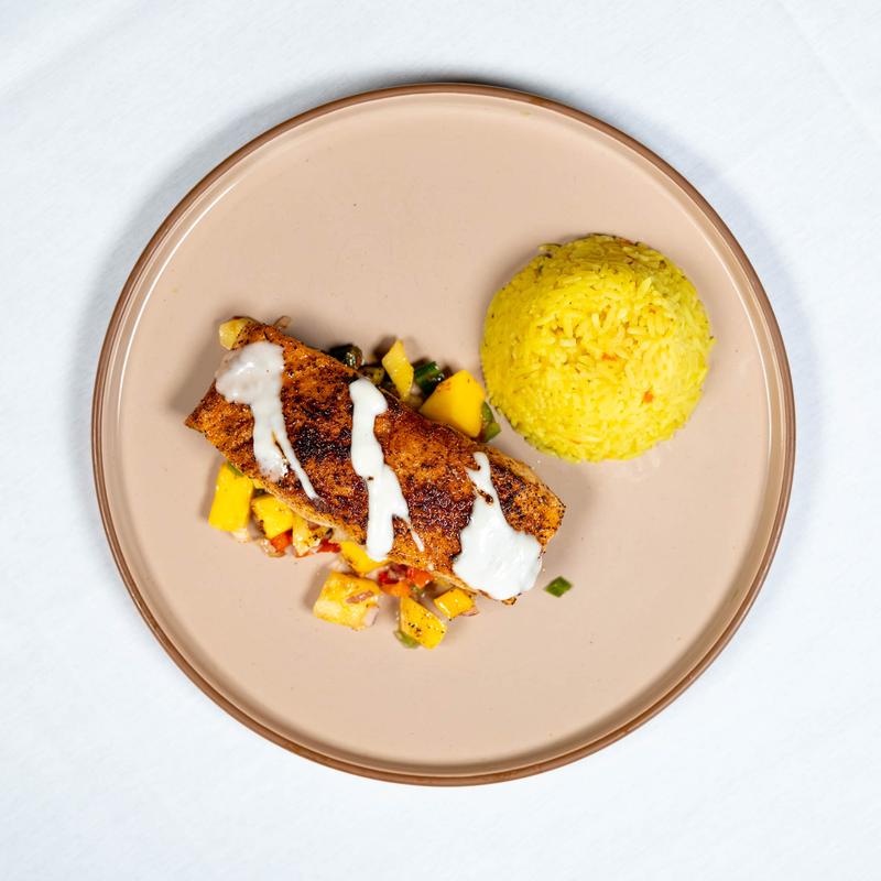 menu item 19 of 25, Blackened Scottish Salmon