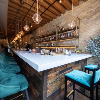 Interior, bar, angle view