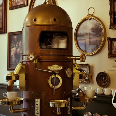 Vintage espresso machine.