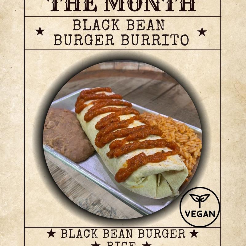 Black Bean Burger Burrito photo