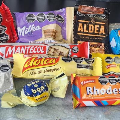 Assorted desserts imported from Argentina.