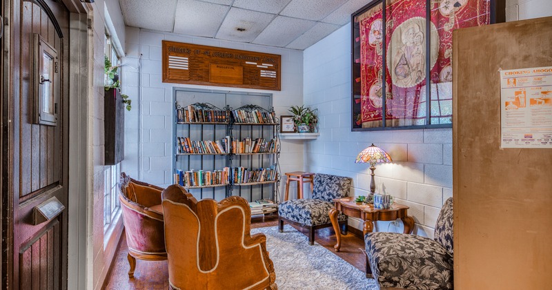 Interior, lounge seating area