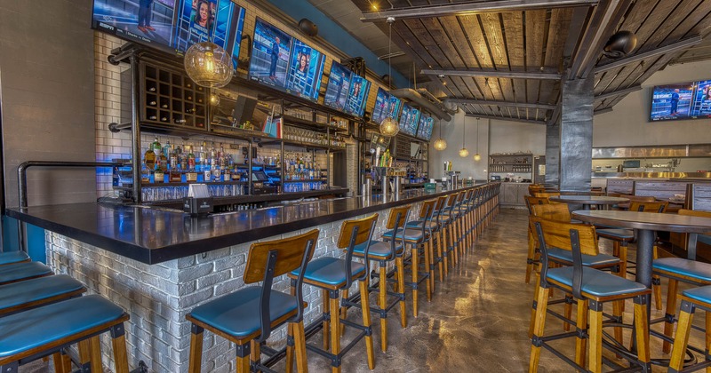 Seating and bar areas