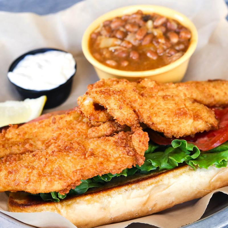Fried Flounder Po' Boy photo