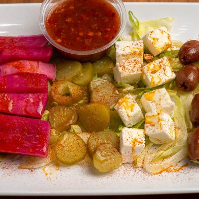 Special maza plate.