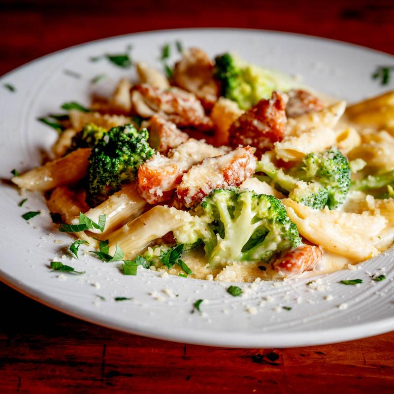 menu item 7 of 12, Our Famous Chicken Broccoli Ziti Alfredo