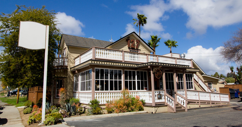 Exterior, 127 West Social House entrance