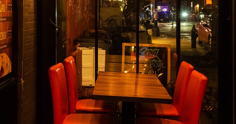 Interior seating area