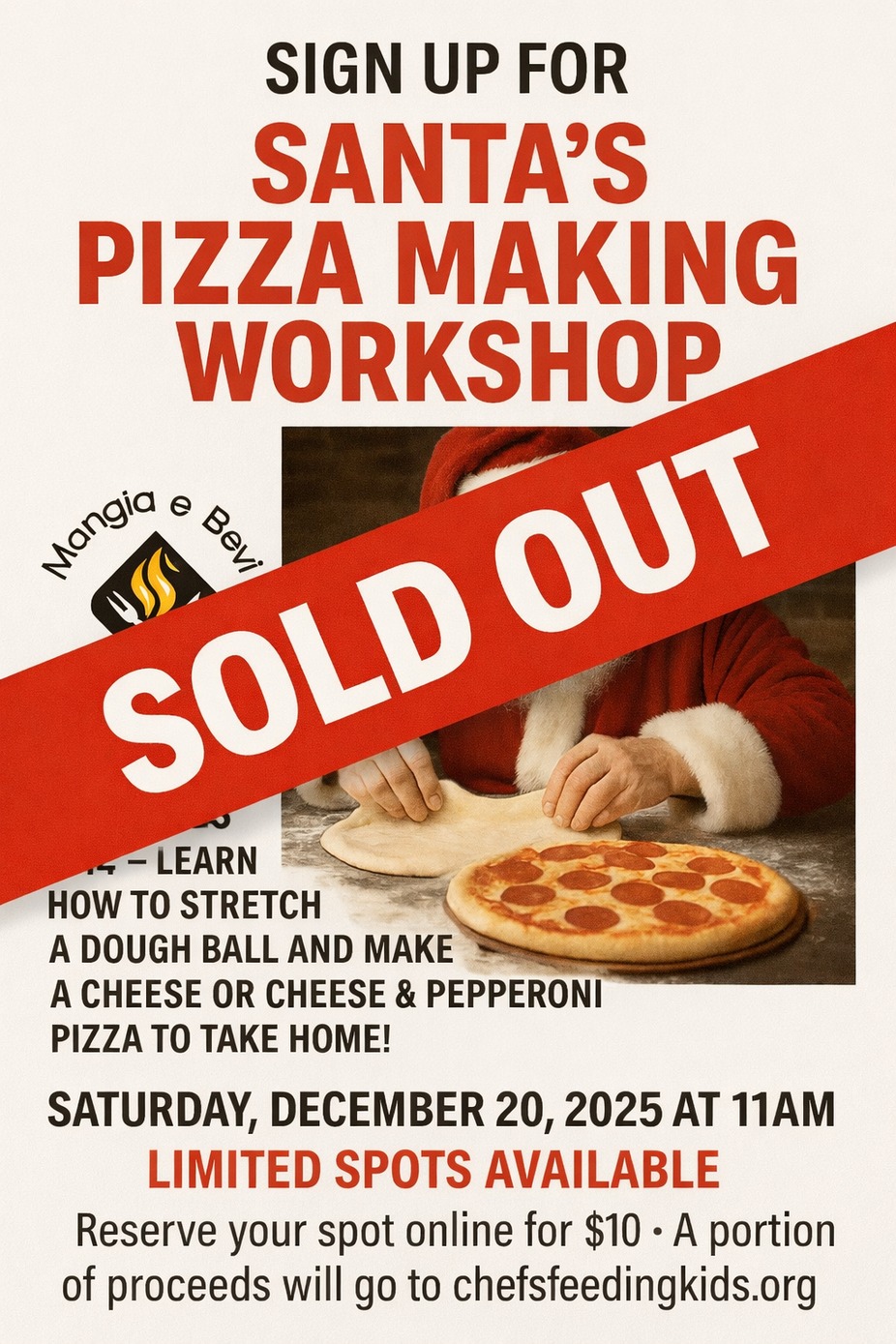 Santa's Pizza Making Workshop event photo