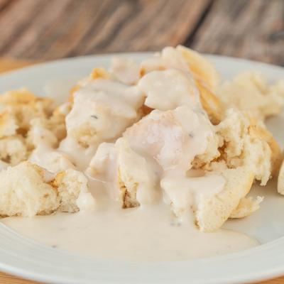 Biscuits and gravy.