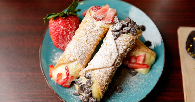 Strawberry and Chocolate Chip Cannoli