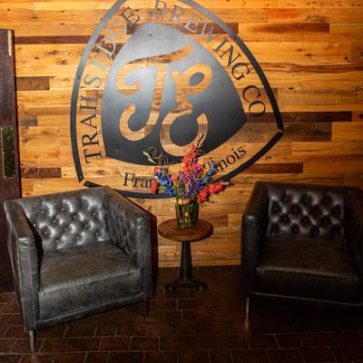 Upholstered seating.