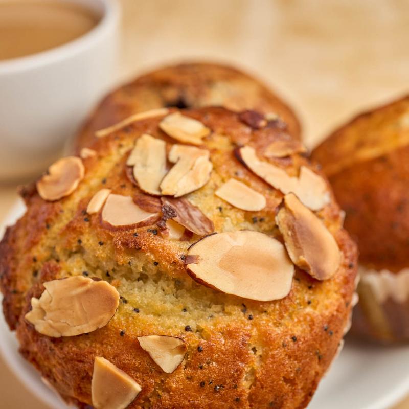 menu item 42 of 53, Muffin - Almond Poppyseed