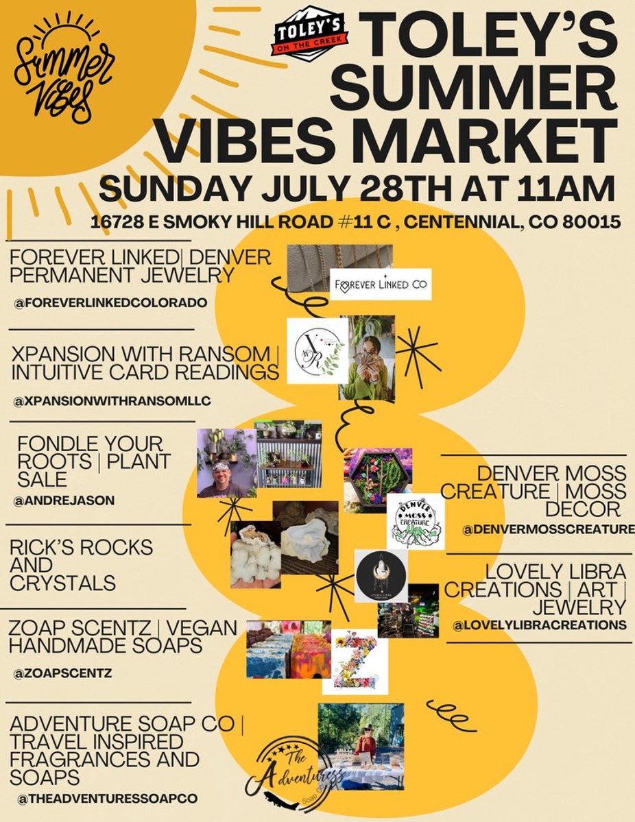 Toley's Summer Vibe Market event photo