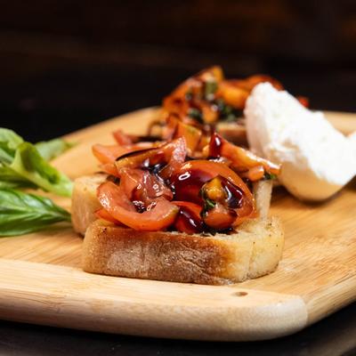 Bruschetta appetizers.
