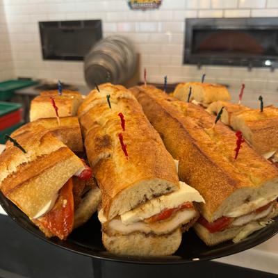 Prepared sandwiches.