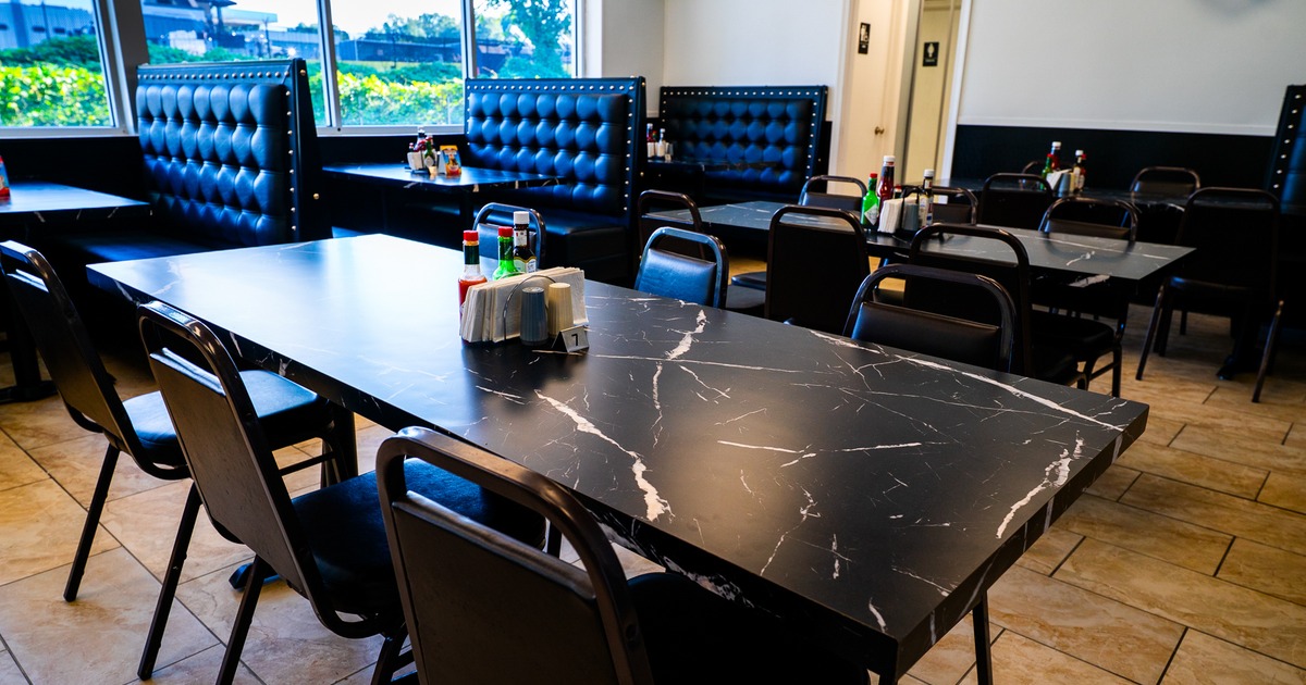 Interior, diner table, chairs