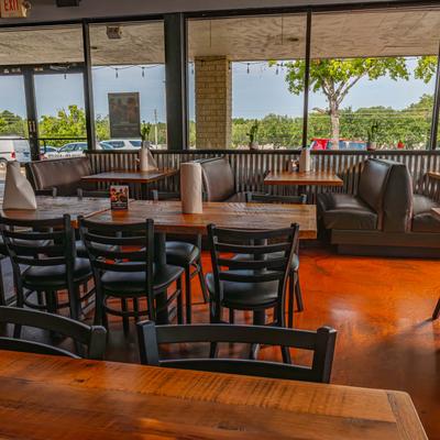 Interior, dining area.