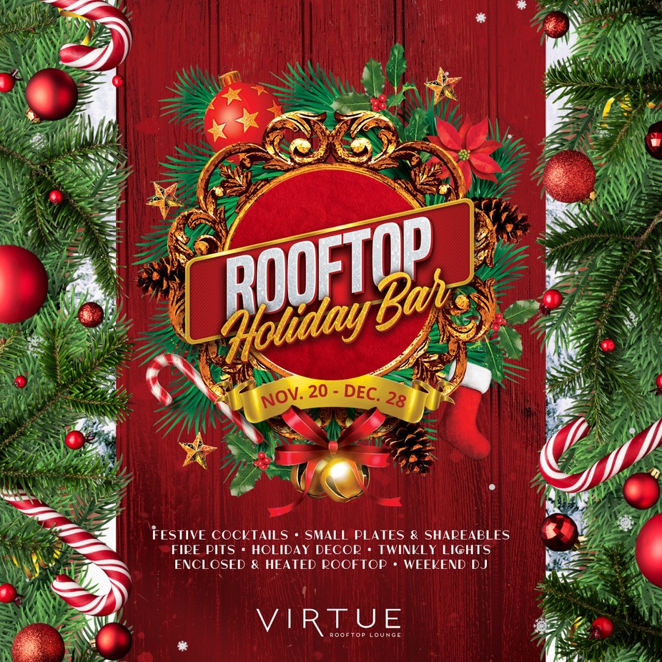 Virtue's Rooftop Holiday Bar event photo