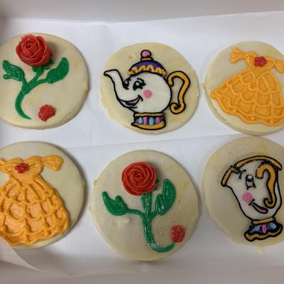 Beauty and the Beast themed cookies