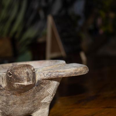 A turtle-shaped container.